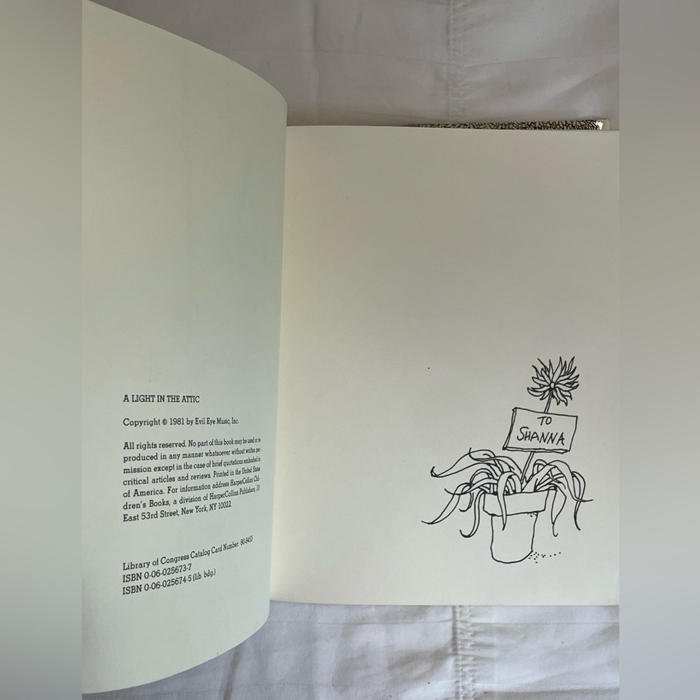 A Light In The Attic Shel Silverstein Book Pre Owned 1981 Poems And Drawings 📖 - Picture 7 of 9